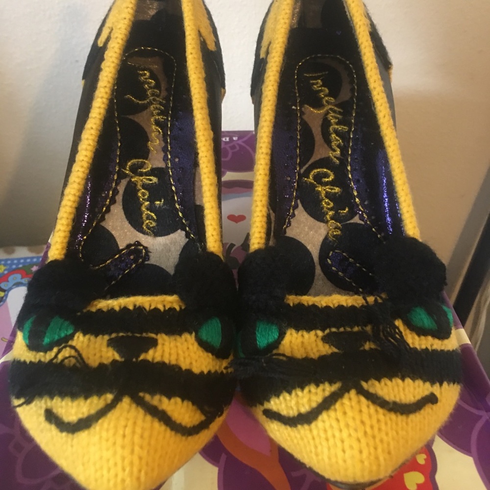 Irregular Choice “Audrey Loves” cat sz 6.5 Rare